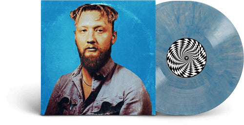 Album cover for Yellow Days - Rock & A Hard Place on light blue & white marble vinyl 2lp