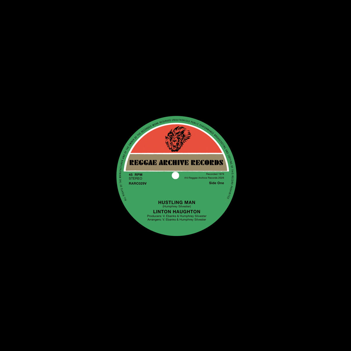 Album cover for Linton Haughton - Hustling Man on 12"