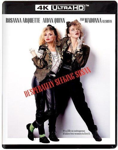 Desperately Seeking Susan 1985 4K UHD cover art with Madonna and Rosanna Arquette, Kino Lorber