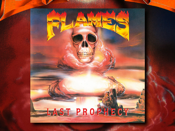 Flames - Last Prophecy splatter vinyl LP cover artwork