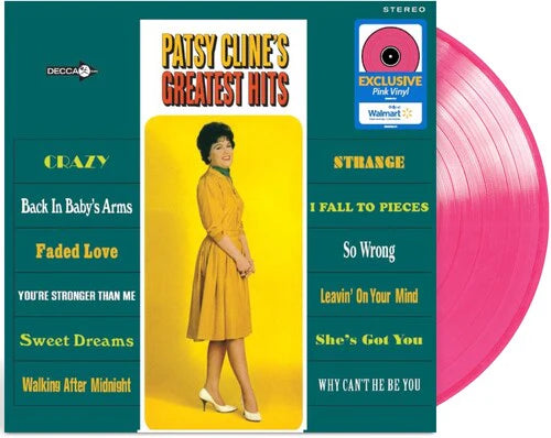 Album cover for Patsy Cline - Greatest Hits on pink vinyl lp