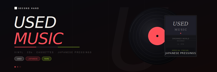 Used Vinyl, CDs & Cassettes — Japanese Pressings