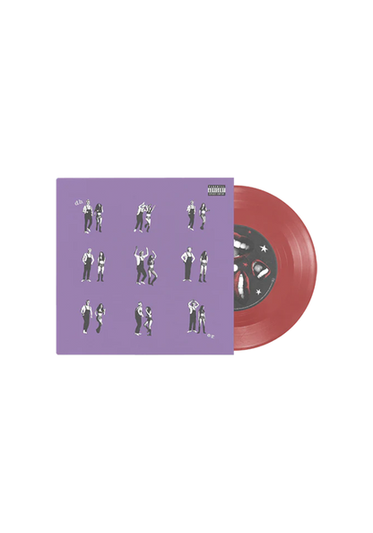 Olivia Rodrigo & David Byrne — drivers license / Burning Down the House [Red 7-inch] — album artwork