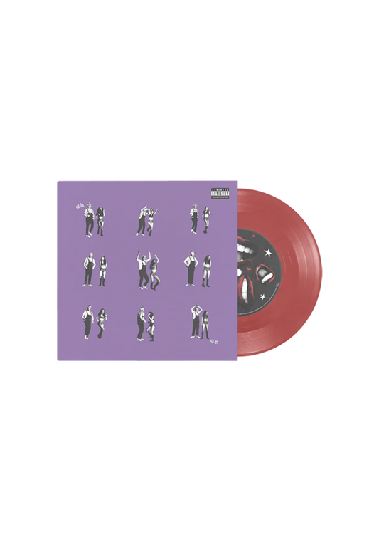 Olivia Rodrigo & David Byrne — drivers license / Burning Down the House [Red 7-inch] — album artwork