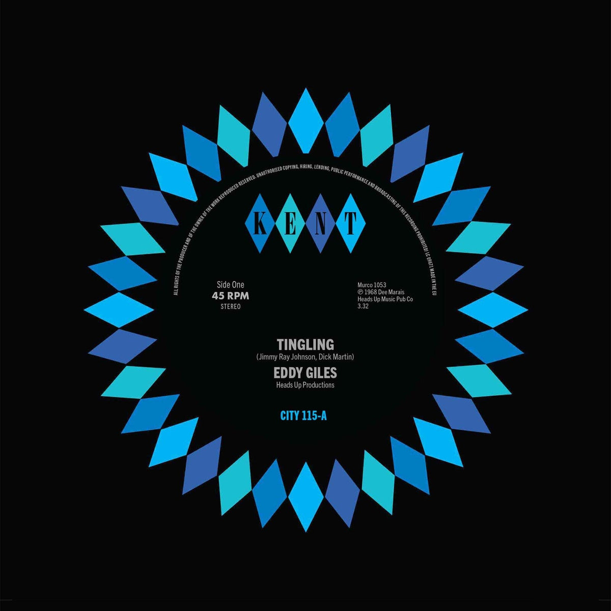 Eddy Giles - Tingling / Pins And Needles [7"] — cover artwork