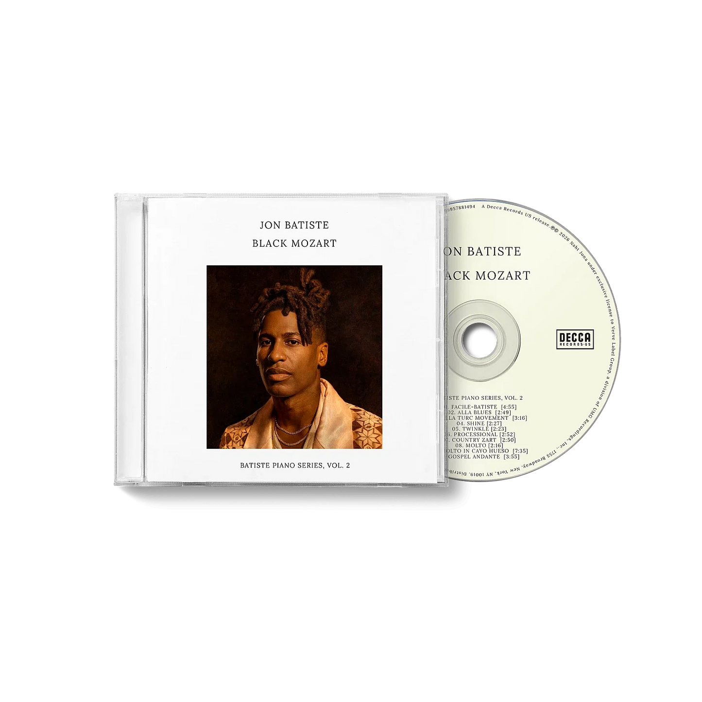 Jon Batiste – Black Mozart [CD] cover artwork