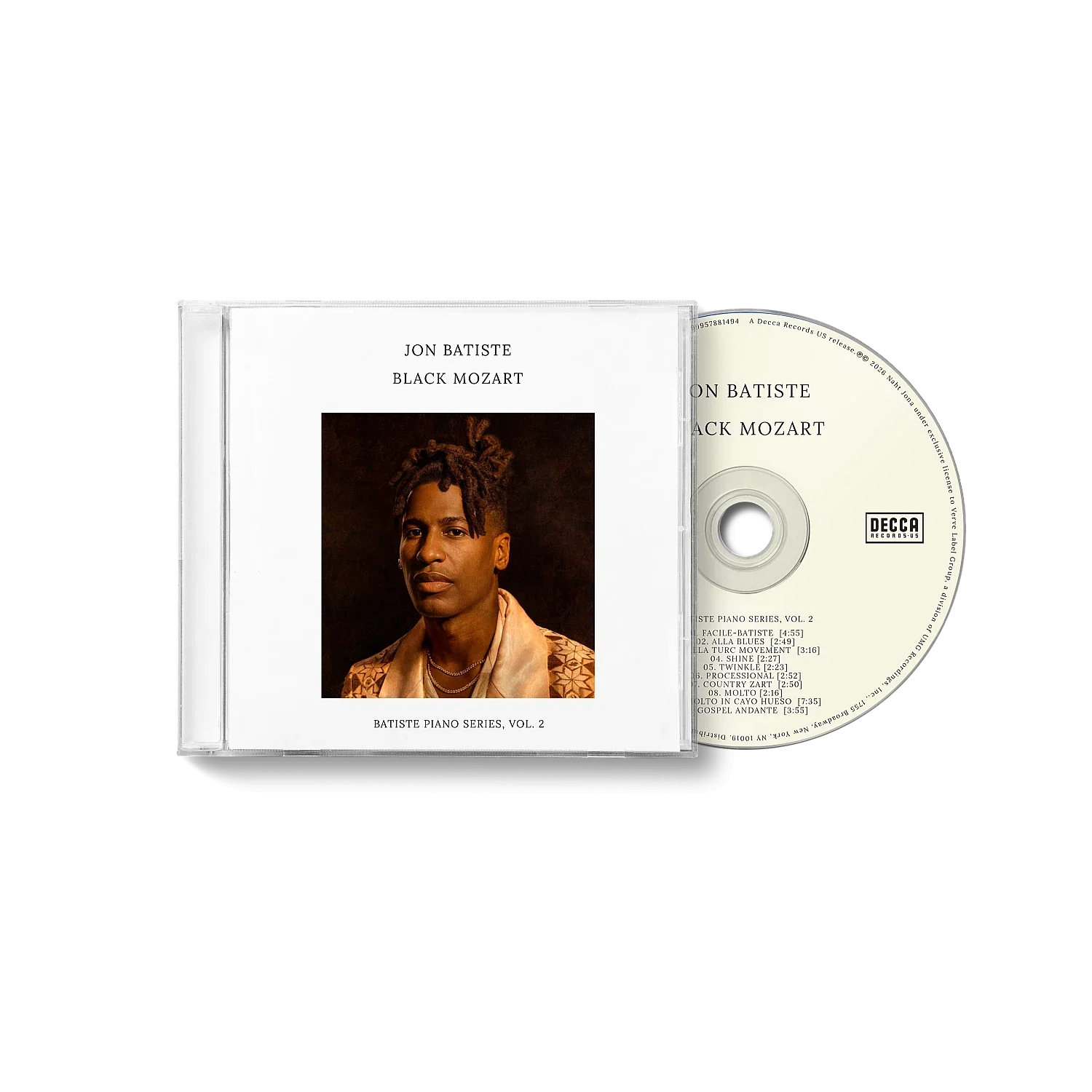 Jon Batiste – Black Mozart [CD] cover artwork
