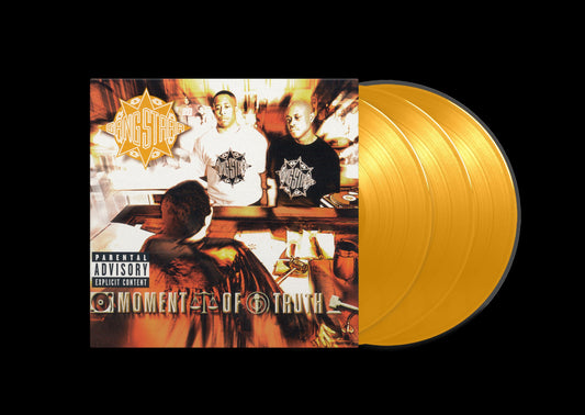 Gang Starr - Moment Of Truth translucent orange 3LP vinyl album cover