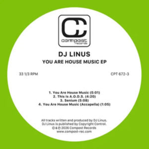 DJ Linus - You Are House Music [12" Import] - album cover