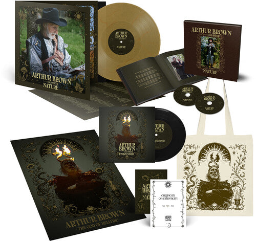 Nature [LP+7"+2CD Gold Vinyl Hardcover Book A2 Poster Hand-Signed & Number Certificate Of Authenticity Arthur Brown Cloth Bag Import]