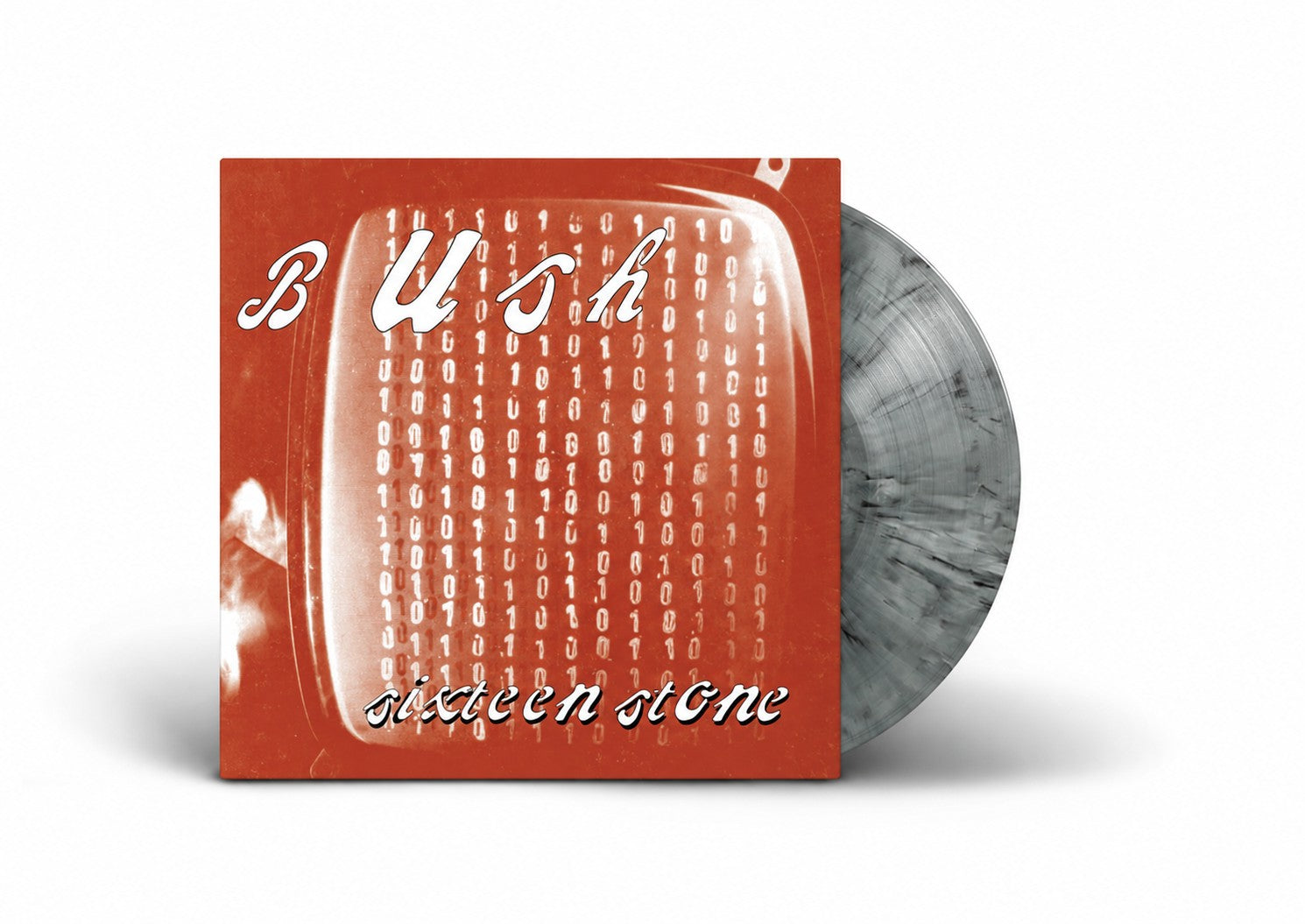Bush - Sixteen Stone grey and black marble vinyl album cover