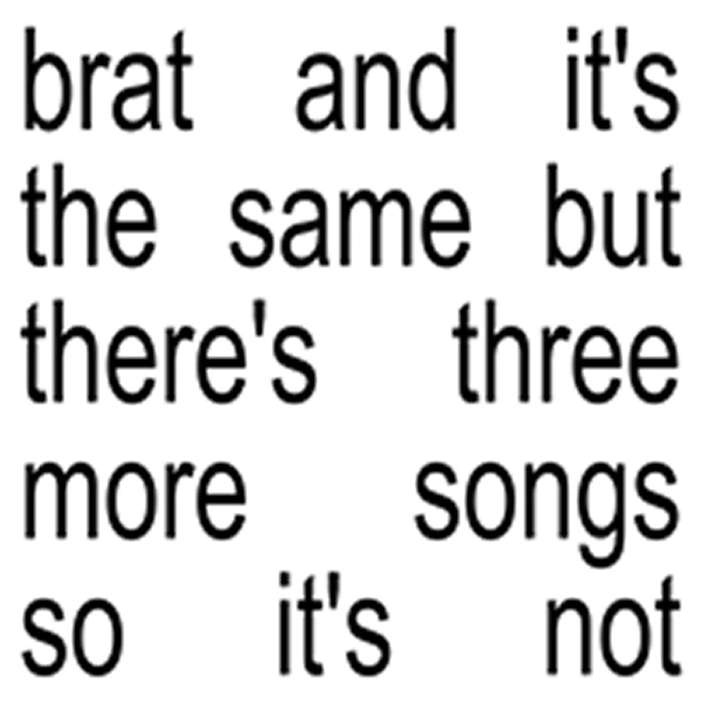 Charli XCX - Brat and It's the Same but There's Three More Songs So It's Not [White Vinyl 2LP]