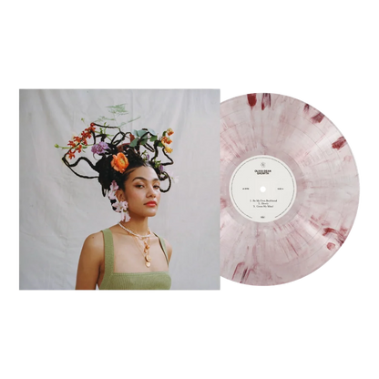 Olivia Dean Growth Pink Marble vinyl detail
