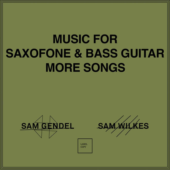 Music For Saxofone & Bass Guitar More S [LP]