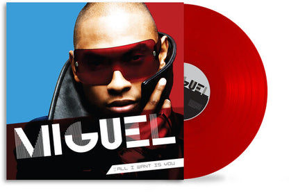 Miguel — All I Want Is You [Opaque Red LP]; artwork and packaging