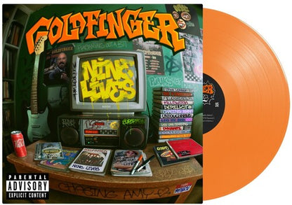 Goldfinger — Nine Lives [Transparent Orange LP] — album artwork