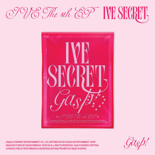Ive The 4th Ep Ive Secret (Gasp! Version) [CD] (Photobook Folded Photocard Instant Photo Sticker U.S. Exclusive Photocard)