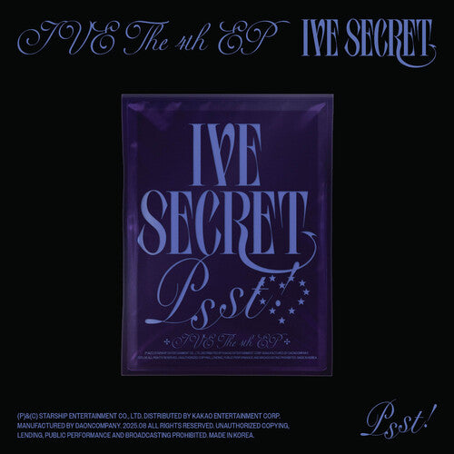 Ive The 4th Ep Ive Secret (Psst! Version) [CD] (Photobook Folded Photocard Instant Photo Sticker U.S. Exclusive Photocard)
