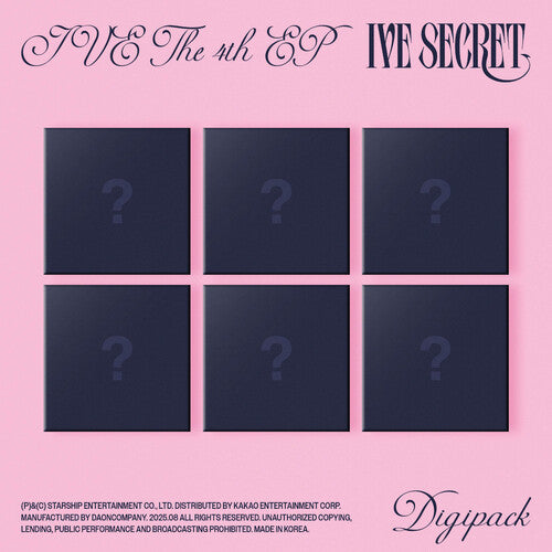 Ive The 4th Ep Ive Secret [CD] (Digipack Photobook Mini Folded Photocard)