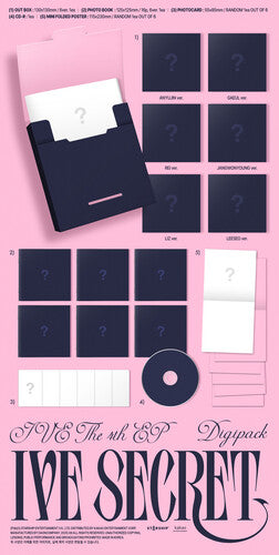 Ive The 4th Ep Ive Secret [CD] (Digipack Photobook Mini Folded Photocard)