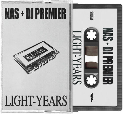 Nas & DJ Premier — Light-Years [Cassette]; artwork and packaging