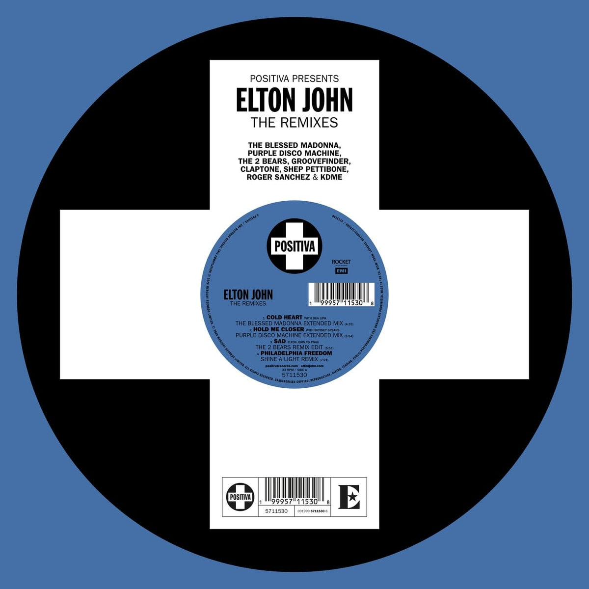 Positiva Presents: Elton John (The Remixes) [LP Glow-in-the-Dark Vinyl]
