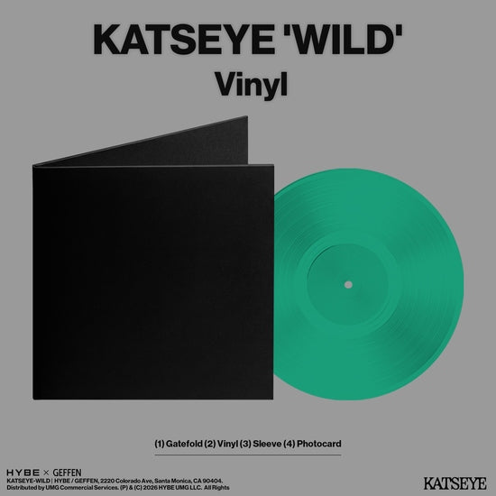 Wild [LP Precious Jade Vinyl 2 Photocards Version Images On 1 Side & 2 Wild Heart Vinyl Version Images On The Other Side]