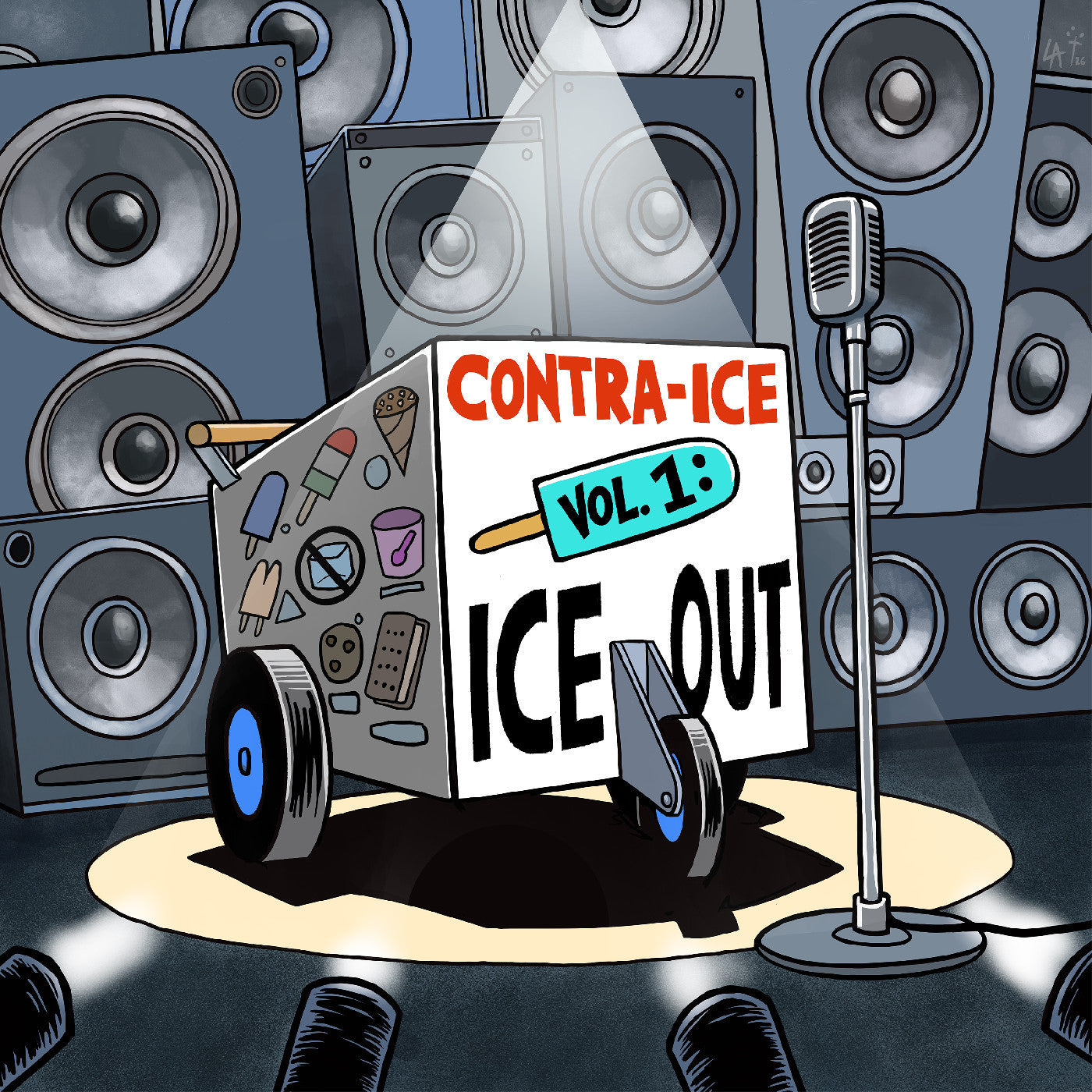 Contra-ICE Vol 1 Ice Out Orange Blue Vinyl LP