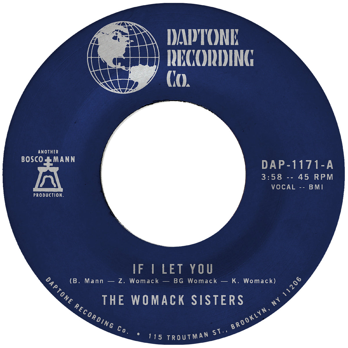 The Womack Sisters - If I Let You b/w If I Let You (Instrumental) [7"]