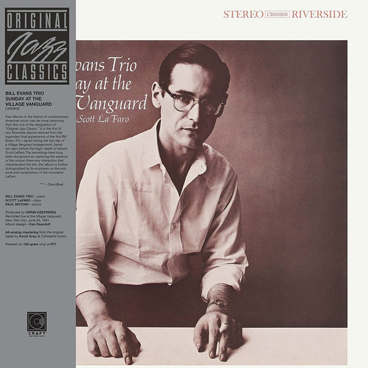 Bill Evans Trio – Sunday at the Village Vanguard [Original Jazz Classics 180g Vinyl LP] cover artwork