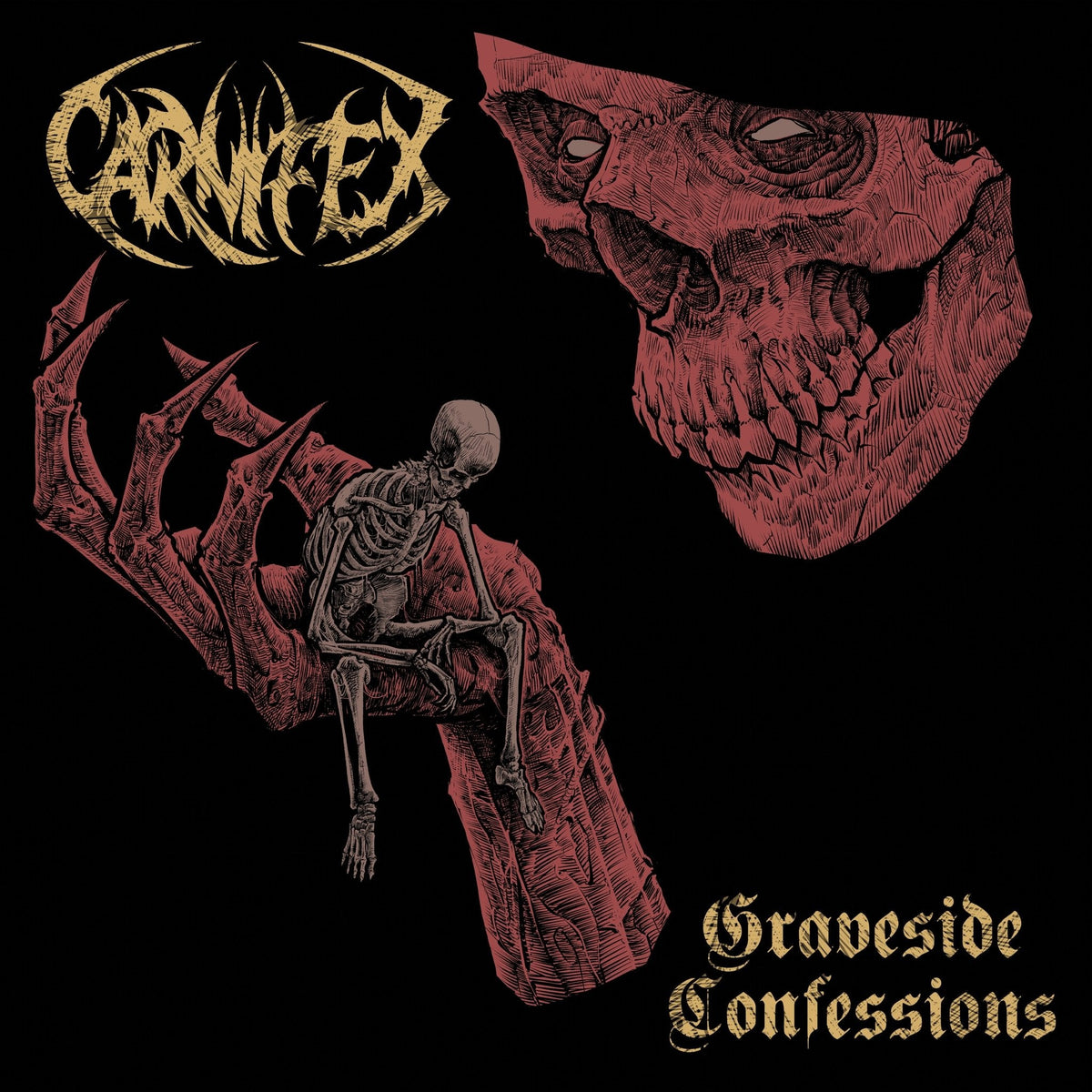 Carnifex – Graveside Confessions [Red/Black & Yellow/Black Marbled 2LP] — cover artwork