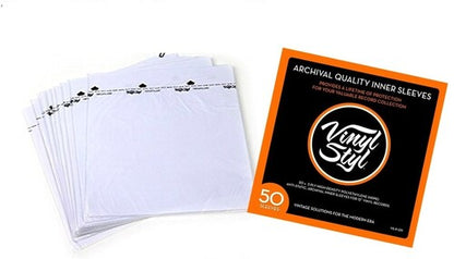 12" Archival Inner Record Sleeves - Anti Static HDPE - 50 Count