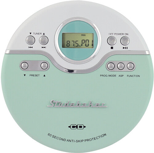 SB3703MW Joggable Personal CD Player (Mint Green/White)
