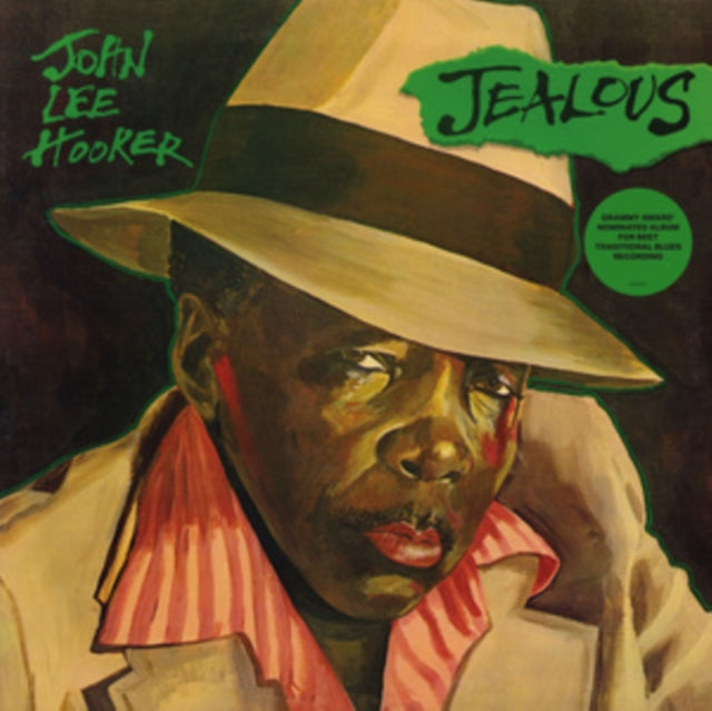 Album cover for John Lee Hooker - Jealous on 40th Anniversary Vinyl LP