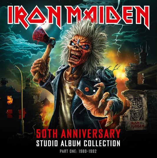 Iron Maiden – 50th Anniversary Studio Album Collection, Part One: 1980-1992 [Multicolor Vinyl 10LP Box] cover art