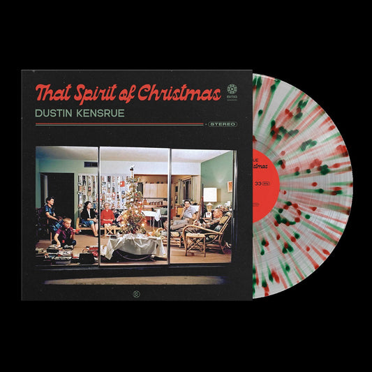 Dustin Kensrue - That Spirit Of Christmas [LP Clear/Red/Green Splatter Vinyl] — cover artwork