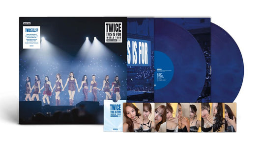 TWICE – THIS IS FOR World Tour Finale in Seoul: Live [Neptune Blue Vinyl 2LP] cover artwork