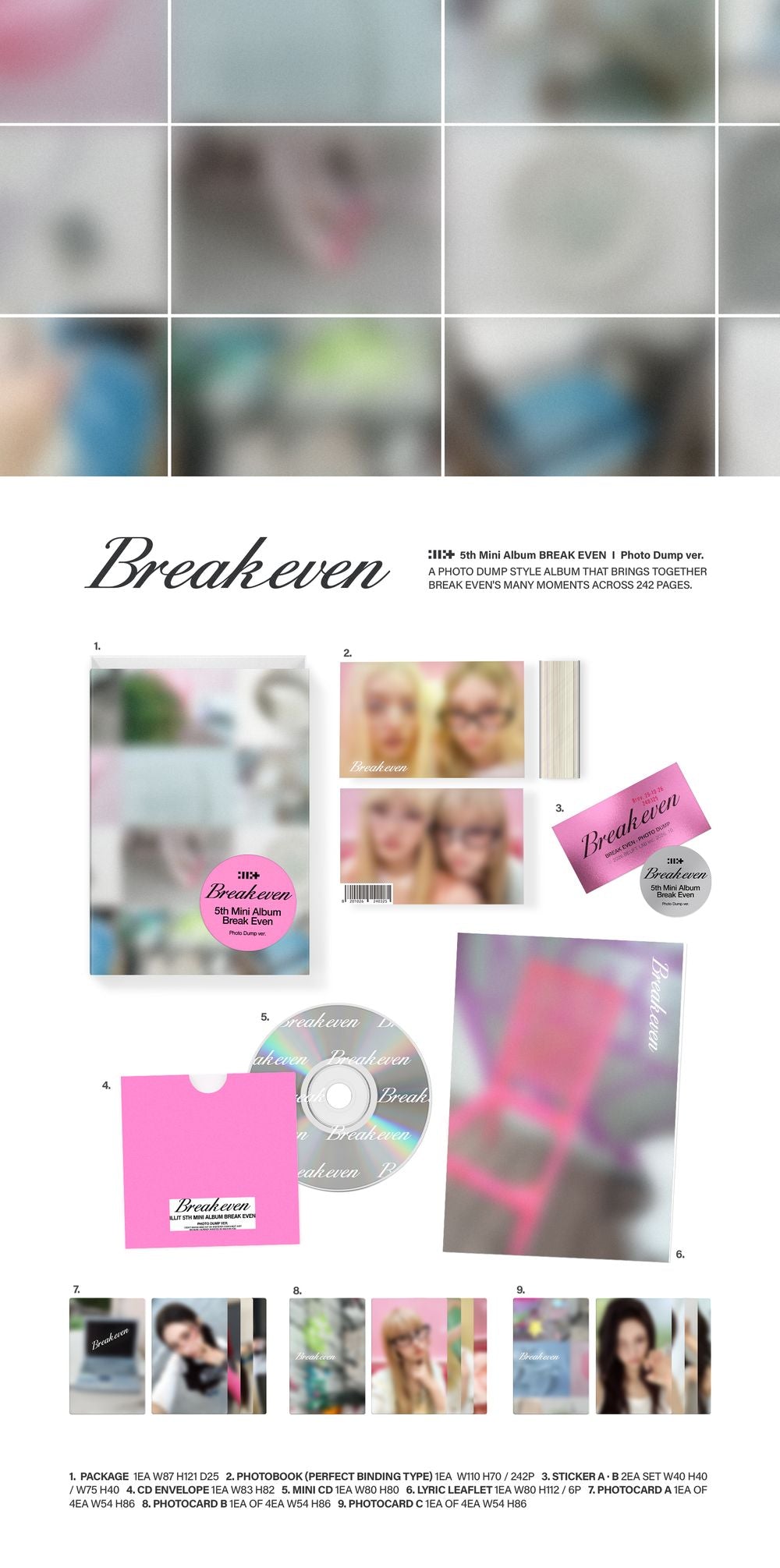 ILLIT - BREAK EVEN (Photo Dump Version) [CD]