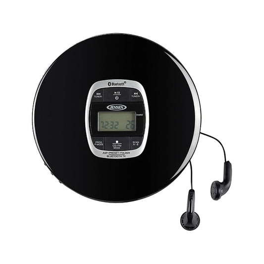 Jensen — CD-60R-BT [Black Bluetooth CD Player] — product and packaging