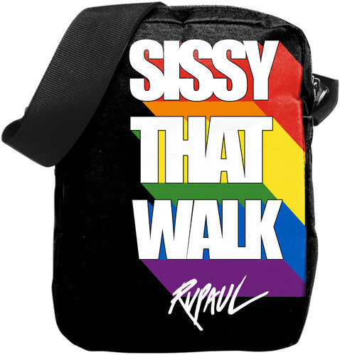 Ru Paul: Sissy That Walk - Crossbody Bag with Stash Pocket (Black)