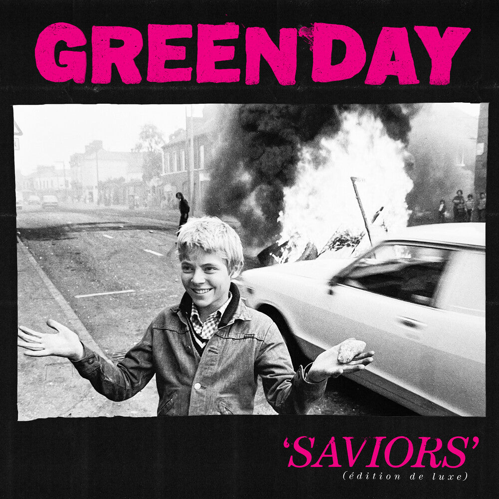 Green Day - Saviors (Édition de Luxe) [Clear w/ Hot Pink Splatter 2LP Indie Exclusive]