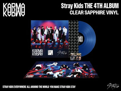 Stray Kids - Karma [Clear Sapphire Vinyl] — artwork