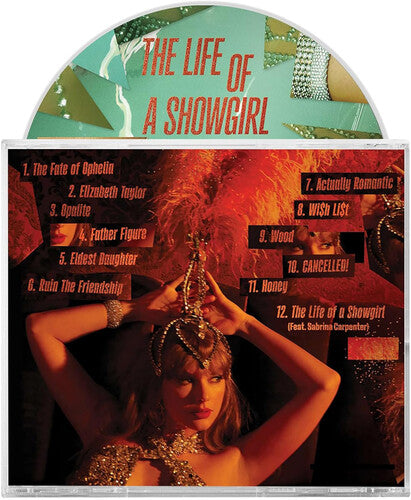 Taylor Swift — The Life of a Showgirl — back sleeve and disc