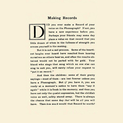 Making Records: Home Recordings 1890-1920 [Cassette]