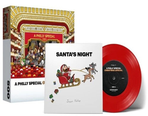 Santa's Night [7"] (Red Vinyl 500 Piece Puzzle Poster)