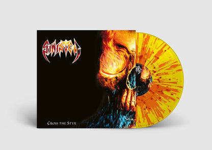 Sinister — Cross the Styx [Yellow, Red & Orange Splatter LP] — cover artwork