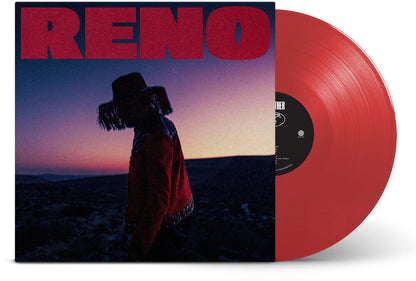 Red Leather — Reno [Translucent Red LP]; artwork and packaging