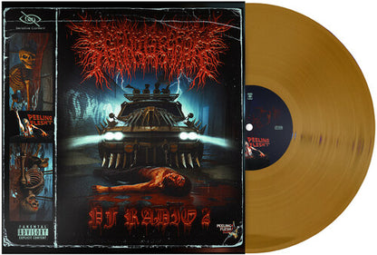 PeelingFlesh — PF Radio 2 [Gold LP]; artwork and packaging