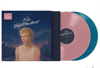 Troye Sivan — Blue Neighbourhood: Ten Years On [Pink & Aqua 2LP]; artwork and packaging