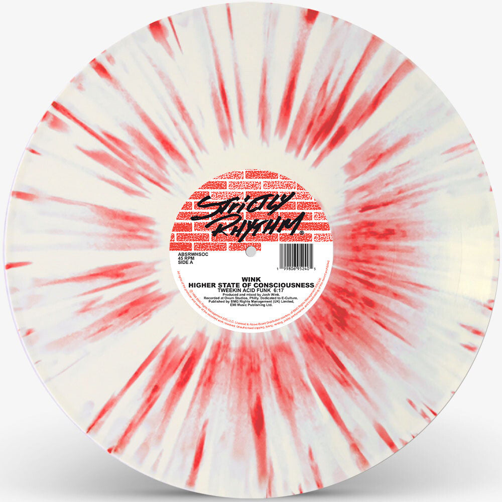 Wink – Higher State of Consciousness [Red & White Splatter 12-inch] – album artwork